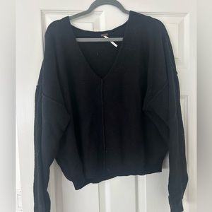 Free people black sweater